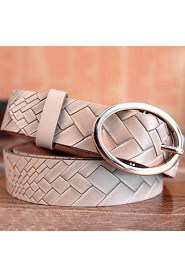 Women Calfskin Waist Belt,Vintage/ Casual Alloy All Seasons