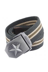 Men Canvas Waist Belt,Vintage/ Casual Alloy All Seasons