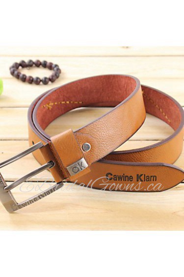 Men PU Waist Belt,Party/ Work/ Casual Alloy