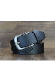 Unisex Leather Waist Belt,Vintage Alloy All Seasons