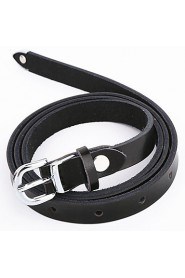 Women Calfskin Skinny Belt,Cute/ Casual Alloy All Seasons