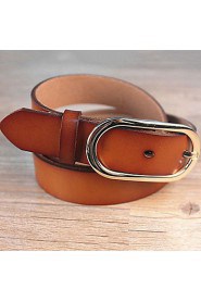 Women Calfskin Waist Belt,Vintage/ Casual Alloy All Seasons