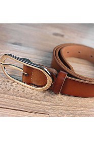 Women Calfskin Waist Belt,Vintage/ Casual Alloy All Seasons