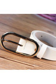 Women Calfskin Waist Belt,Vintage/ Casual Alloy All Seasons