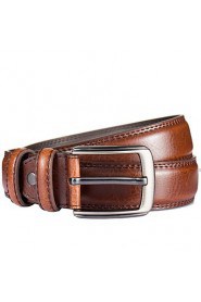 New Mens Belt Fashion Business Casual Style Real Leather 3.8cm Width (1)