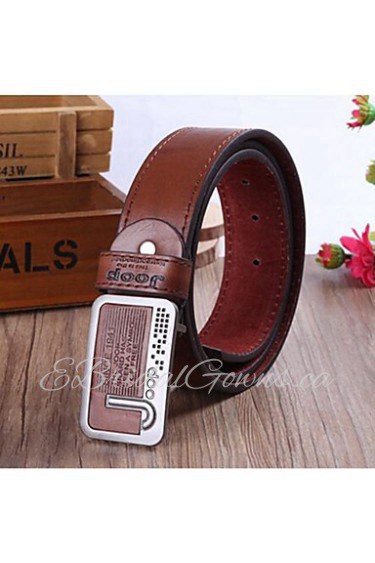 Men Waist Belt,Work/ Casual Alloy/ Leather All Seasons