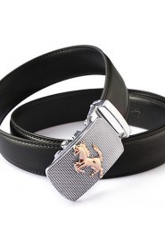 Men Party/Work/Casual Alloy/Leather Calfskin Waist Belt PZD4025-10