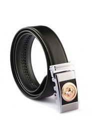 Men Party/Work/Casual Alloy/Leather Calfskin Waist Belt PZD4025-11