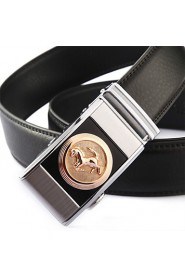 Men Party/Work/Casual Alloy/Leather Calfskin Waist Belt PZD4025-11