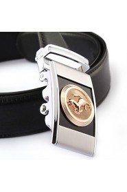 Men Party/Work/Casual Alloy/Leather Calfskin Waist Belt PZD4025-11