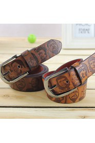 Men PU Waist Belt,Vintage/ Casual Alloy All Seasons