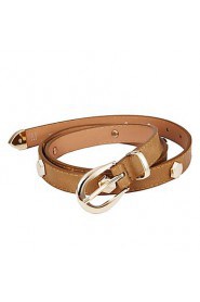 Women Skinny Belt/ Waist Belt,Vintage/ Party/ Casual Alloy/ Leather Summer