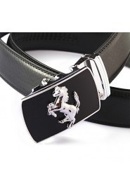 Men Party/Work/Casual Alloy/Leather Calfskin Waist Belt PZD4025-12