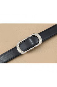 Women PU Skinny Belt,Casual Alloy All Seasons