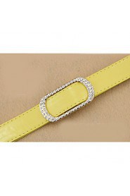 Women PU Skinny Belt,Casual Alloy All Seasons