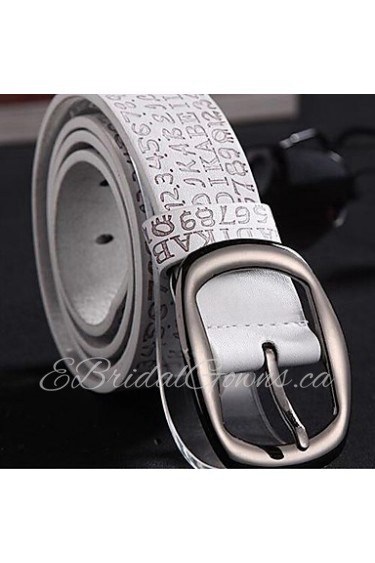 Men Waist Belt,Work/ Casual Alloy/ Leather All Seasons