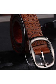 Men Waist Belt,Work/ Casual Alloy/ Leather All Seasons