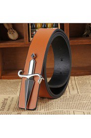 Men PU Waist Belt,Casual Alloy/ Leather All Seasons