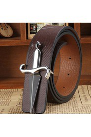 Men PU Waist Belt,Casual Alloy/ Leather All Seasons