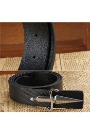 Men PU Waist Belt,Casual Alloy/ Leather All Seasons