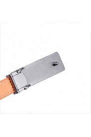 Women's Leather Smooth Buckle Belt