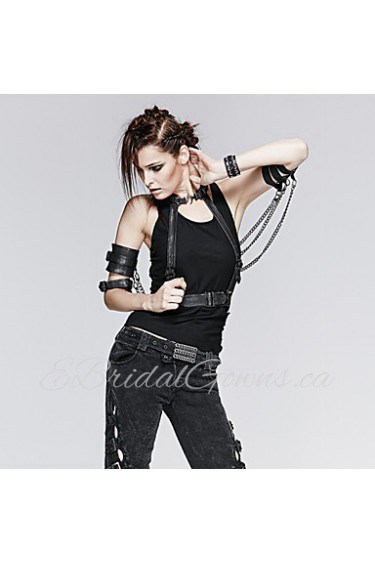 Women PU Waist Belt , Vintage/Party/Casual Alloy