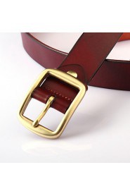 Men Party/Work/Casual Calfskin Buckle/Waist Belt PZK401103