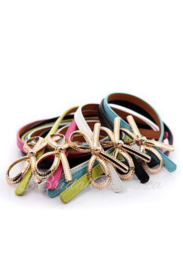 Women PU Skinny Belt,Vintage/ Cute/ Party/ Work/ Casual Alloy All Seasons