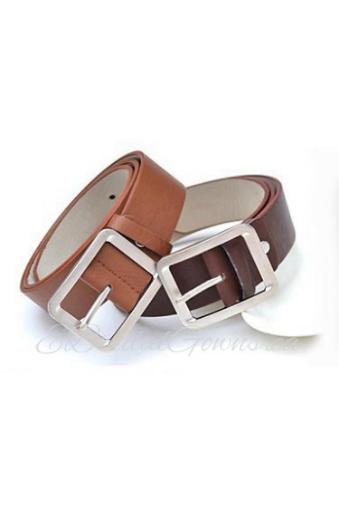 Unisex Buckle,Casual Leather All Seasons