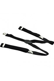 Unisex's Black Elastic Y-back Braces 1460