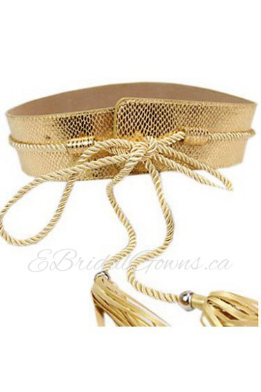 Wild Pendant Tassel Wide Belt