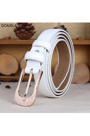 Women Vintage/Cute/Party/Work/Casual Calfskin Skinny Belt buckle leather belt business casual leather belt fashion wild