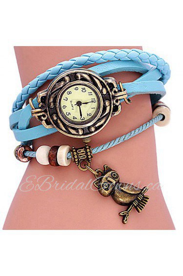 Owl Decaretion Watch(Blue)