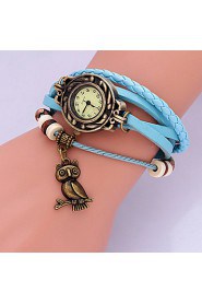 Owl Decaretion Watch(Blue)