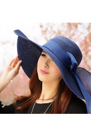 Women Vintage/Casual Summer Straw Floppy Hat