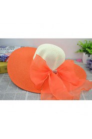 Women Casual Summer Linen/Straw Floppy Sun Hat