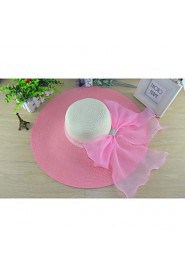 Women Casual Summer Linen/Straw Floppy Sun Hat