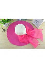 Women Casual Summer Linen/Straw Floppy Sun Hat