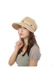 Women Summer Solid Lace Sun Hat Travelling Holidays Hats