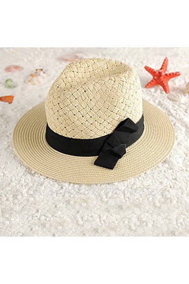 Women Straw Bow Beach and Jazz Hat,Cute/ Party/ Casual Spring/ Summer/ Fall