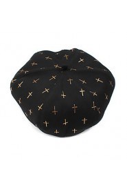 Lady beret octagonal cap dome cross