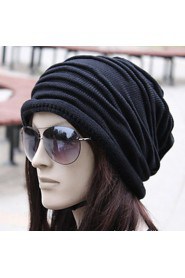 Unisex Korean Style Folding Knitting Wool Cap