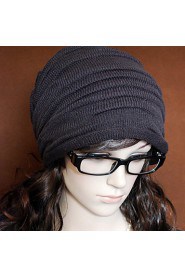 Unisex Korean Style Folding Knitting Wool Cap