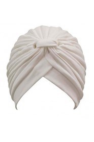 Womens Twist Pleated Stretch Turban Hair Wrap Sun Cap