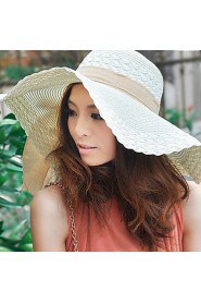 Women Casual Summer Linen Straw Hat