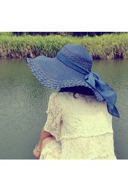 Women Casual Summer Linen Straw Hat