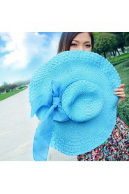 Women Casual Summer Linen Straw Hat