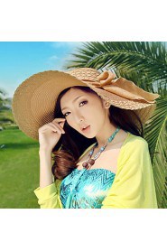 Women Casual Summer Linen Straw Hat