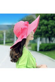 Women Casual Summer Linen Straw Hat