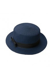 Women's Trilby Bowknot Straw Panama Beach Sun Hat (More Colors)